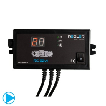 REGLER RC 22v1 - controler pompă cu afișaj LED (funcționare peste temp. setată) - Img 1