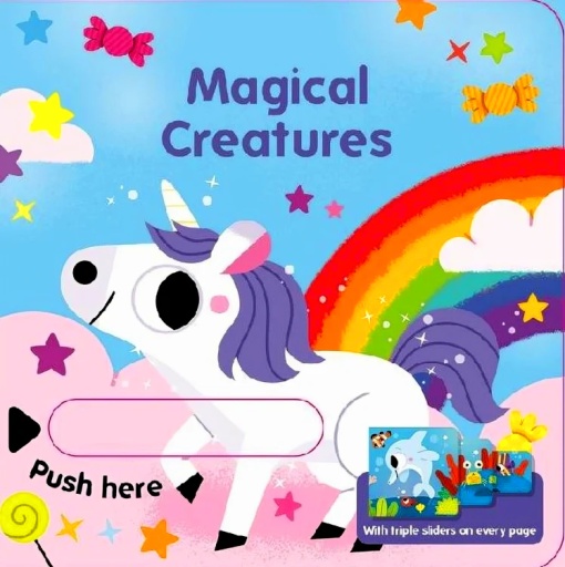 Magical Creatures - Triple Slider Book (Push &Pull) #BK048