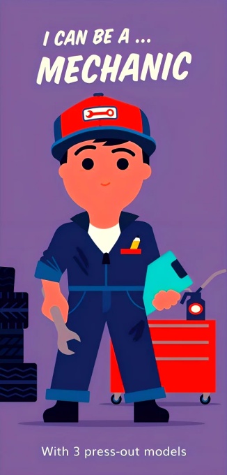 I Can Be A… Mechanic -3D Press-out Models #BK082