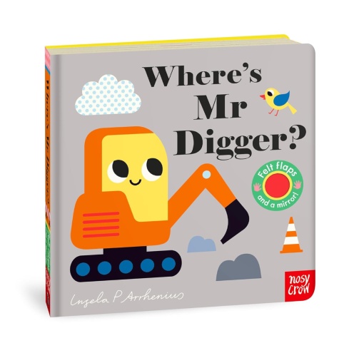 Where’s Mr. Digger? - Felt Flaps and Mirror #BK181