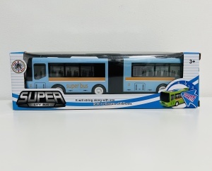 Autobuz articulat cu Lumini si Sunete, 26 cm, Albastru #JJ5501