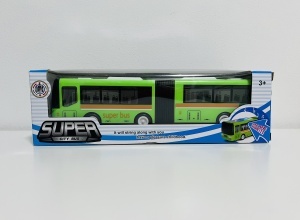 Autobuz articulat cu Lumini si Sunete, 26 cm, Verde #JJ5527