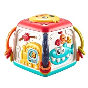 Cub Educativ Interactiv cu Activitati 6 in 1 pentru bebelusi #JJ5351
