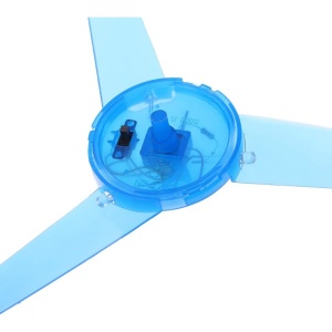 Disc Zburător cu lumini și lansator manual din plastic, Verde #JJ5111 - Img 8