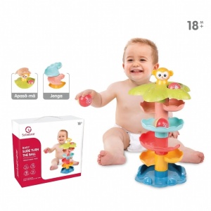 Joc Tobogan Spirala cu Bile si Maimutica, 6 Etaje, multicolor #JJ5684
