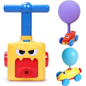 Jucarie distractiva Pompa de umflat baloanele, Lansator cu 2 Masinute #JJ5368 - Img 2