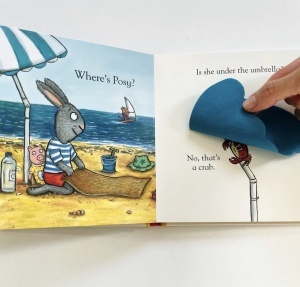 Pip and Posy: Where are you? - At the Seaside- Felt Flaps, Axel Scheffler #BK536 - Img 5