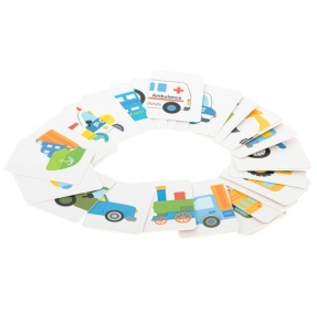 Puzzle cognitiv asociere în cutie de metal, Mijloace de transport, 32 piese #JJ5025 - Img 5