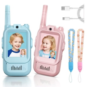 Set 2 Video Walkie-Talkie, conexiune directa Fara Internet, incaracre USB, Roz si Albastru #JJ5461 - Img 10