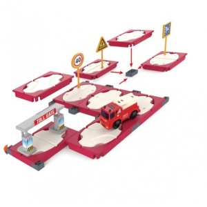 Set asamblare Circuit tip Puzzle cu Masinuta electrica, 42 piese #JJ5378 - Img 6