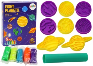 Set creativ “Opt Planete” din Plastelina, multicolor#JJ5391 - Img 6