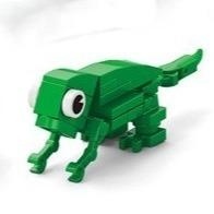 Set de Constructie cu 10 Animale ambalate individual, din ABS, total 361 piese #JJ5123 - Img 10