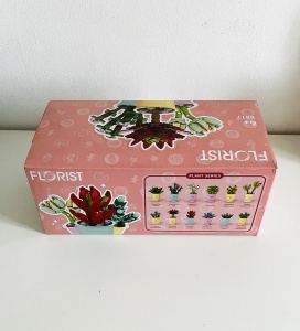 Set de Constructie cu 12 Plante Suculente in Ghiveci, ambalate individual, din ABS, compatibile Lego #JJ5631 - Img 5