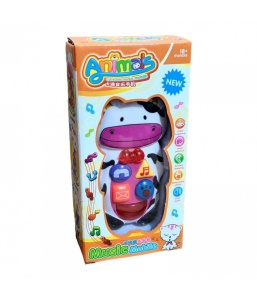 Telefon Interactiv pentru Bebelusi cu Lumini si Sunete, model Vacuta #JJ5417 - Img 2