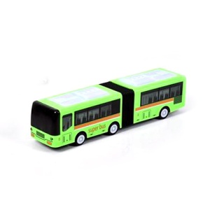 Autobuz articulat cu Lumini si Sunete, 26 cm, Verde #JJ5527 - Img 2