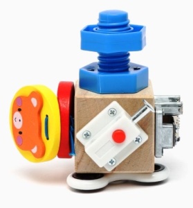 Busy Cub din Lemn cu Activitati , tip Montessori #JJ5138 - Img 2