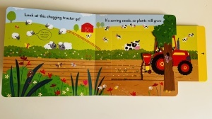 Busy Tractor - Push-pull-slide - Campbell #BK527 - Img 3