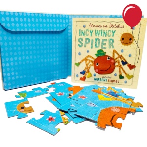 Inch Wincy Spider and Other Nursery - Book and 28 pcs Jigsaw Puzzle #BK137 - Img 2