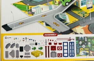 Joc de Constructie -Santier cu Macara si 2 Vehicule Pullback, 91 piese #JJ5270 - Img 4