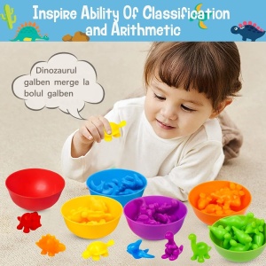 Joc de Sortare Culori si Clasificare Mijloace de Transport, 44 piese, Multicolor #JJ5300 - Img 2