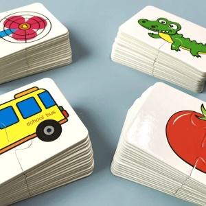 Joc puzzle asociere cu 2 piese mari 16 seturi, mijloace de transport #JJ5002 - Img 3