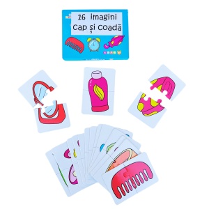 Joc Puzzle Asociere cu 2 piese mari, 16 seturi, Obiecte #JJ5674 - Img 4