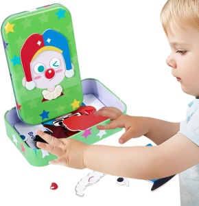 Joc Puzzle Magnetic in Cutie metalica, model Clovn #JJ5358 - Img 8