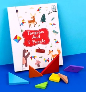 Joc Tangram Magnetic din Lemn #JJ5089 - Img 2