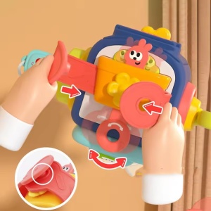 Jucarie Busy Cub Montessori cu Activitati, Model Pinguin #JJ5498 - Img 3