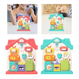 Jucarie Interactiva Casuta cu Activitati, Busy Board tip Montessori#JJ5253 - Img 6