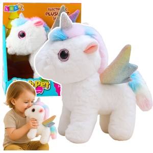 Jucarie interactiva de Plus Unicorn, Merge si da din cap, Sunete #JJ5399