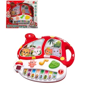 Jucarie muzicala Pian interactiv, forma de Ciuperca, cu animalute #JJ5248 - Img 4