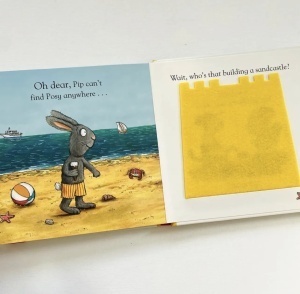 Pip and Posy: Where are you? - At the Seaside- Felt Flaps, Axel Scheffler #BK536 - Img 2