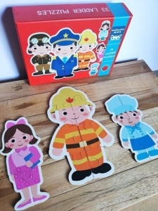 Set 6 puzzle-uri cu piese mari, din carton gros - Meserii, 33 piese #JJ5316 - Img 4