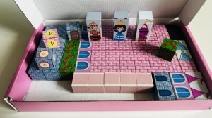 Set Cuburi Magnetice, Constructie 3D, 76 piese, Model Castel #JJ5583 - Img 3