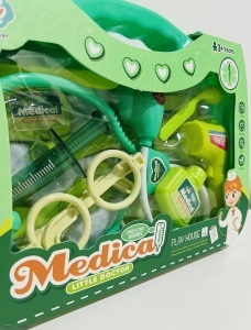 Set Trusa Medicala in Gentuta cu Ochelari, Stetoscop si Accesorii Medicale, 13 piesePlastic #JJ5522 - Img 9