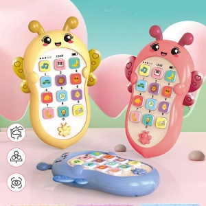 Telefon Interactiv pentru Bebelusi cu Functii Educative si Muzicale, Model Albinuta, Galben #JJ5457