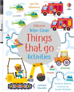Usborne: Things that Go Activities - Wipe Clean (with Pen) #BK460