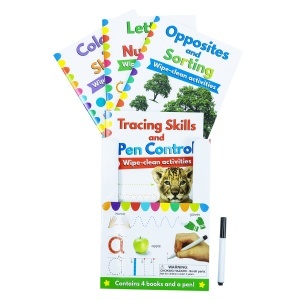 Wipe Clean: Let's Get Ready for School - 4 Book Set (Inc Pen) #BK341 - Img 6