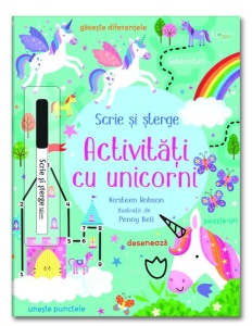 Activitati cu unicorni. Scrie si sterge ( Usborne) #CR104