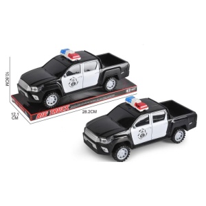 Camioneta mare de Politie cu Frictiune, 28 cm, negru #JJ5220 - Img 2
