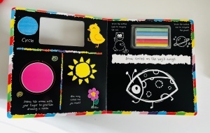 Chalk Away: Shapes ( pagini negre si creta colorata)#BK489 - Img 2