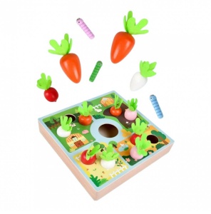 Joc Educativ din Lemn “Gradina Fermecata” cu Legume si Copac Magnetic #JJ5410 - Img 5