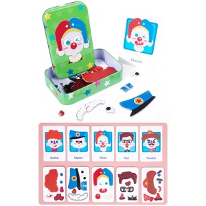 Joc Puzzle Magnetic in Cutie metalica, model Clovn #JJ5358 - Img 5