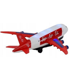 Jucărie interactivă Avion 35 cm cu lumini, deplasare automată și evitarea obstacolelor #JJ5129 - Img 3