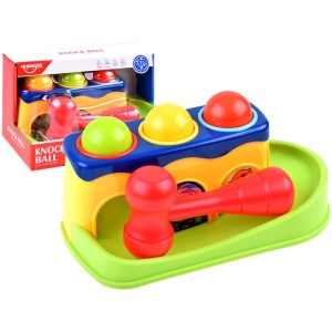 Jucarie Interactiva Bebe, Circuit cu Bile si Ciocan #JJ5506