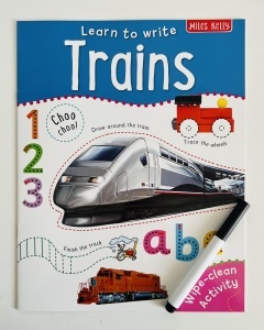 Learn to Write - Wipe Clean - Trains #BK363