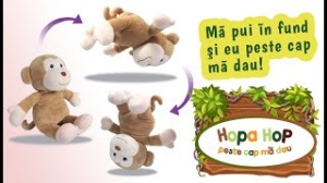 Maimutica “Hopa Hop, Peste Cap ma dau”, Jucarie Interactiva de Plus, 30 cm #JJ5473 - Img 2