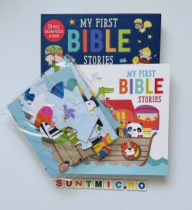 My First Bible Stories - Book and 28 pcs Jigsaw Puzzle #BK061 - Img 2