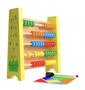 Numaratoare si Tablita Magnetica 2 in 1, Lemn #JJ5621 - Img 3